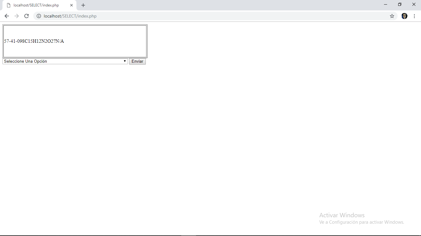 Aqui en la imagen estoy mostrando varios datos de la base de datos, pero como pueden ver, estos datos estan juntos ¿como los separo?