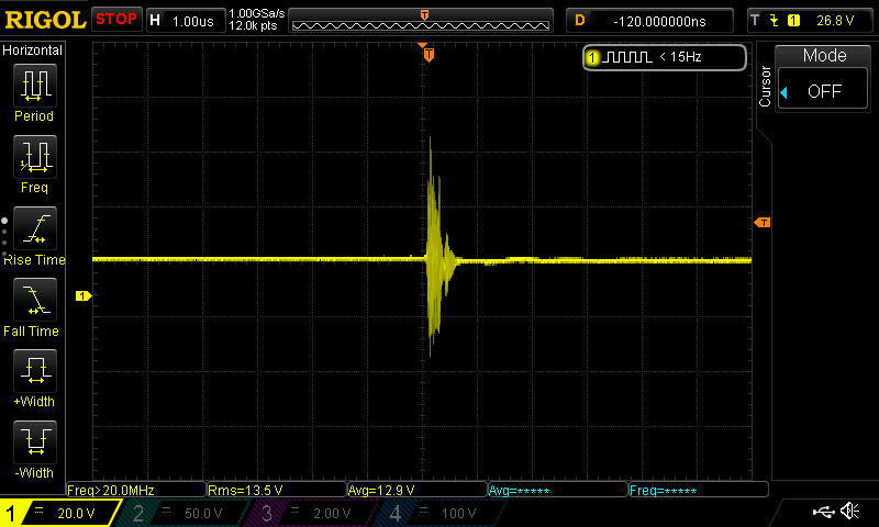 Low side gate transient