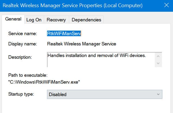 Realtek 服务负责不需要的日志记录