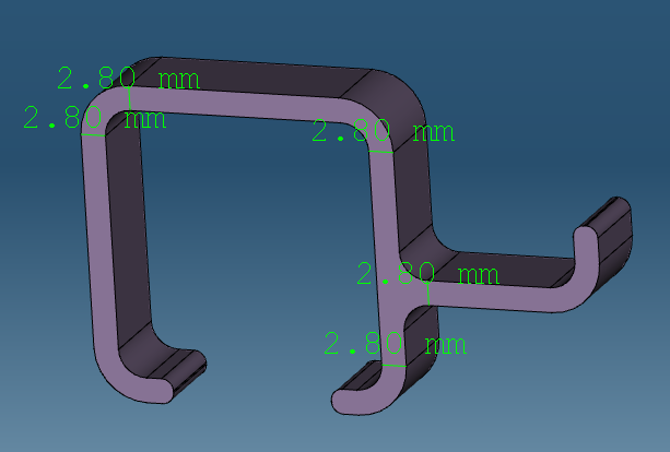 3D model with dimensions