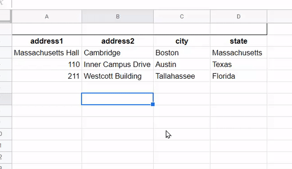 How to get values from current row selected in google sheets using ...