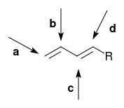 positions to which a proton can add