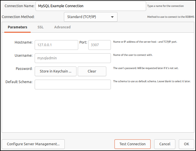 MySQL Workbench Connection