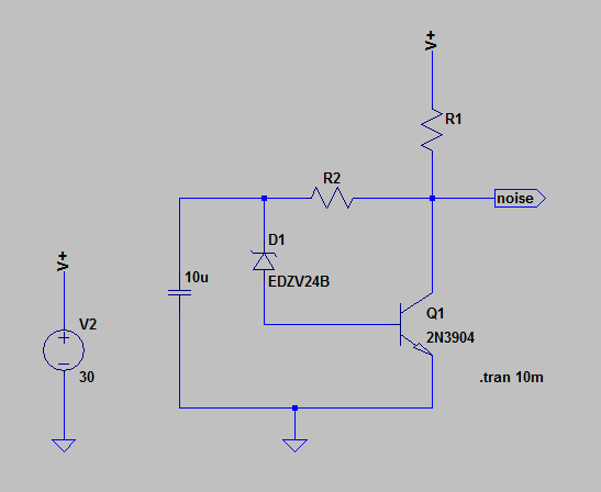 Zener + transistor circuit