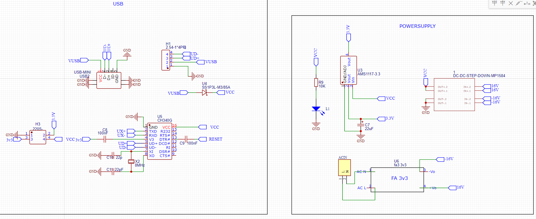 USB AND POWER SUPPLY