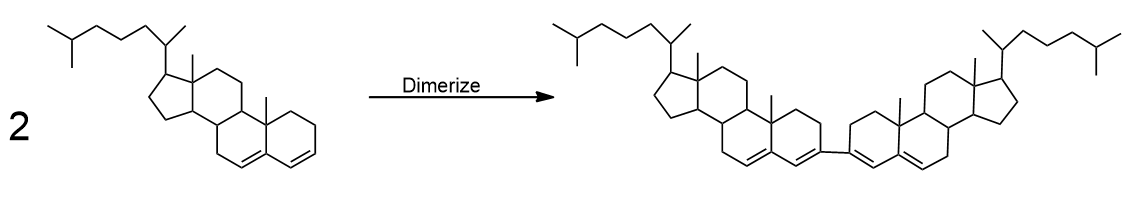 dimerization of cholestadiene