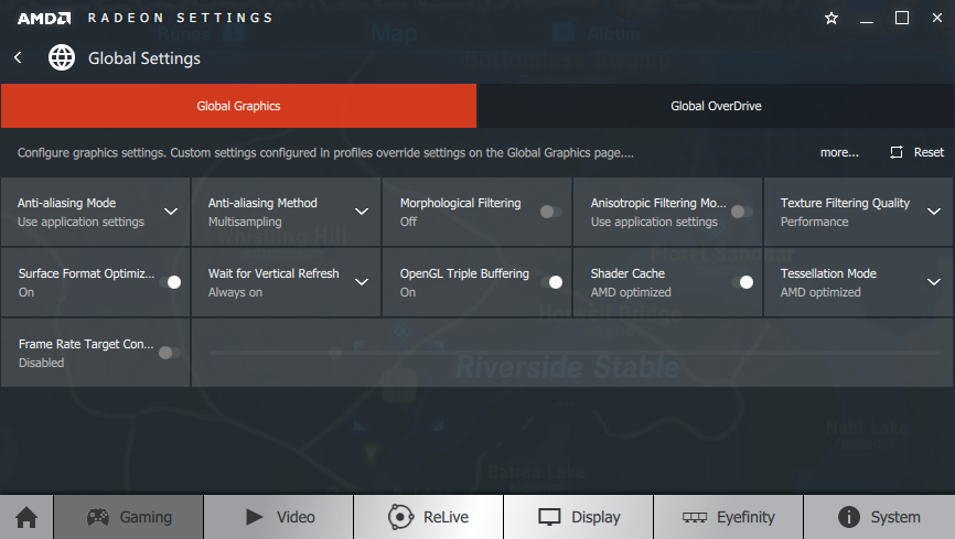 AMD Radeon HD 7800 Global Settings