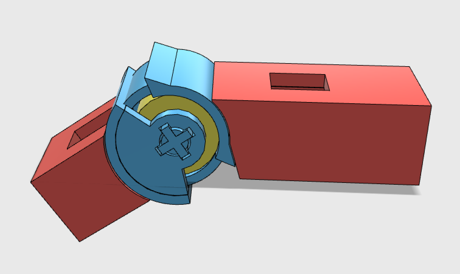 Diagram of hand joint with stepper motor