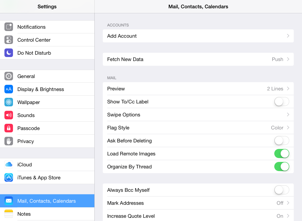 iOS split view from Human Interface guidelines