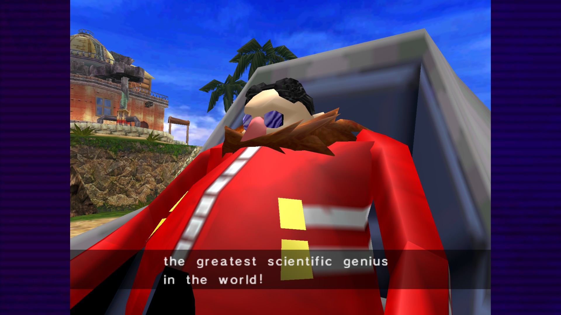 screenshot of Dr. Robotnik in Sonic Adventure