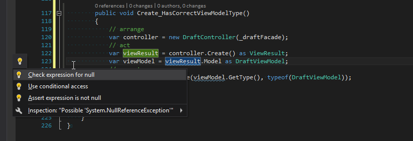 resharper null checks