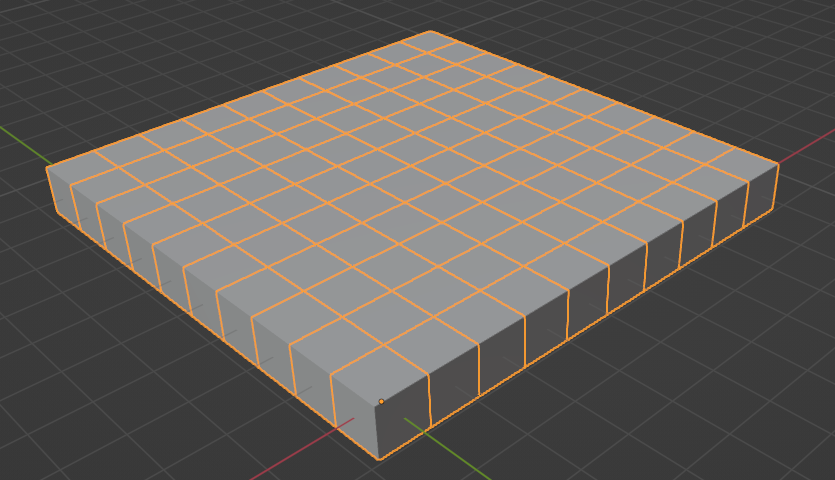 10x10 cube grid