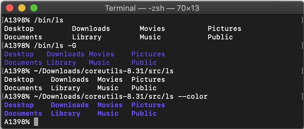 ls narrow output