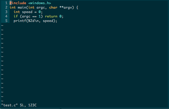 Terminal VIM