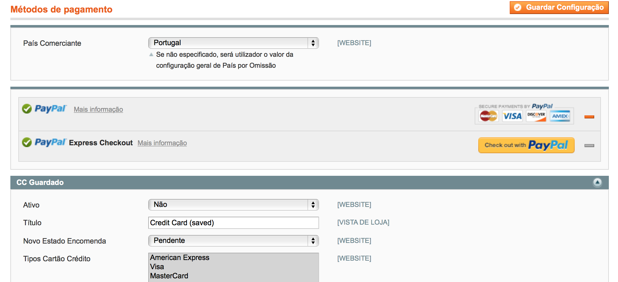 Payment Methods