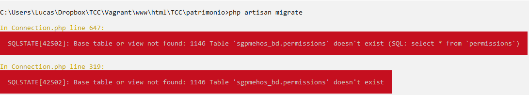 Migrate e Serve