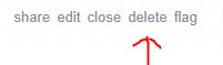 delete link for question