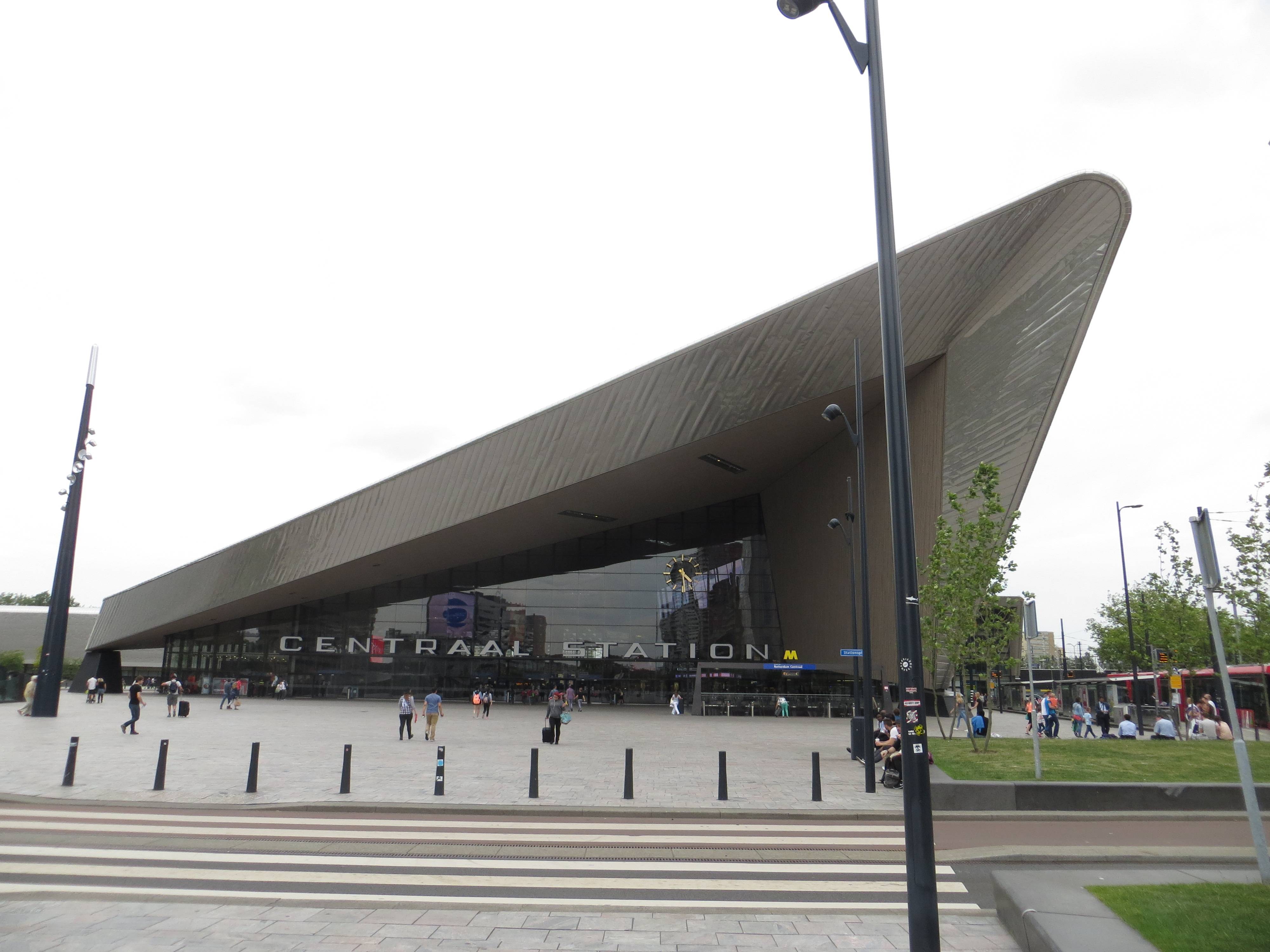 Rotterdam Central station, the front.