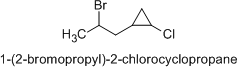 1-(2-bromopropyl)-2-chlorocyclopropane