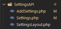 SettingsAPI Folder Structure