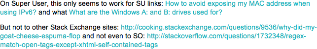 Raw links on Super User