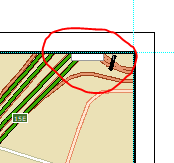 Label is found within the poorly drawn red circle.  It's not entirely visible in the map.