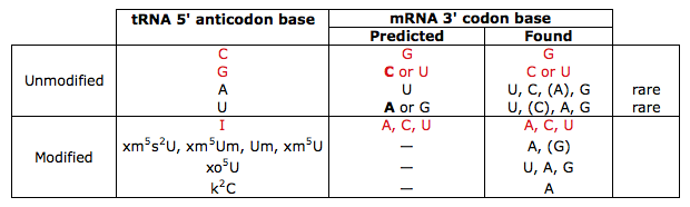 Wobble: Prediction and Actuality