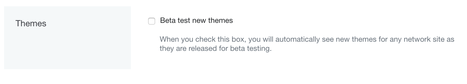 Beta test new themes preference