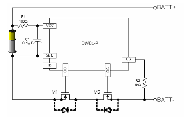 DW01 connection circuit