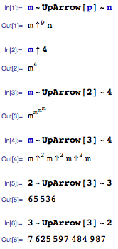 Knuth's up-arrow examples