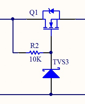 circuit with 31V TVS