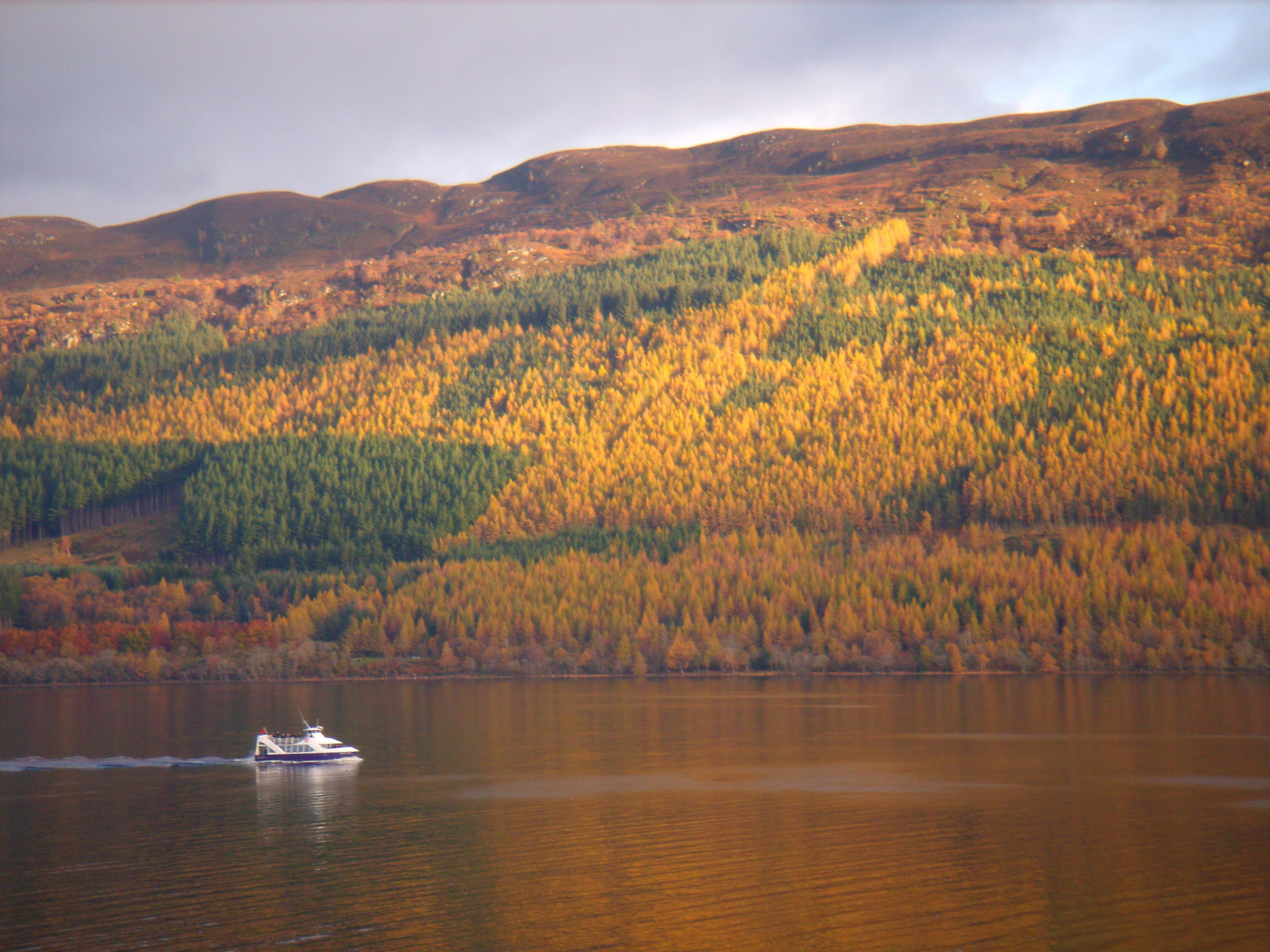 Loch Ness and mountains