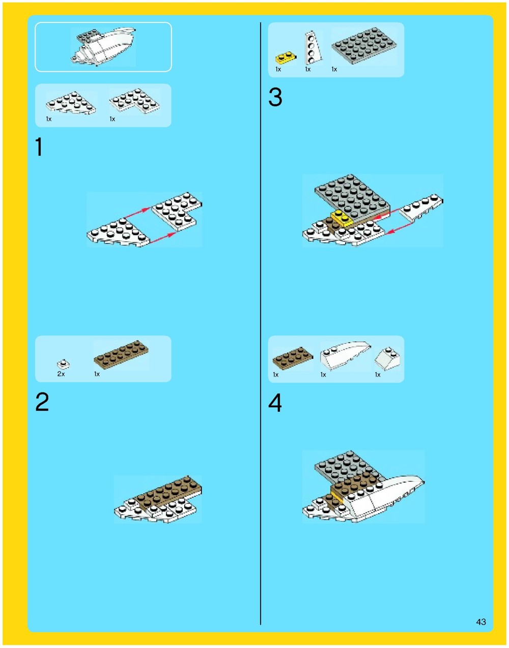 Instruction page from BrickInstructions