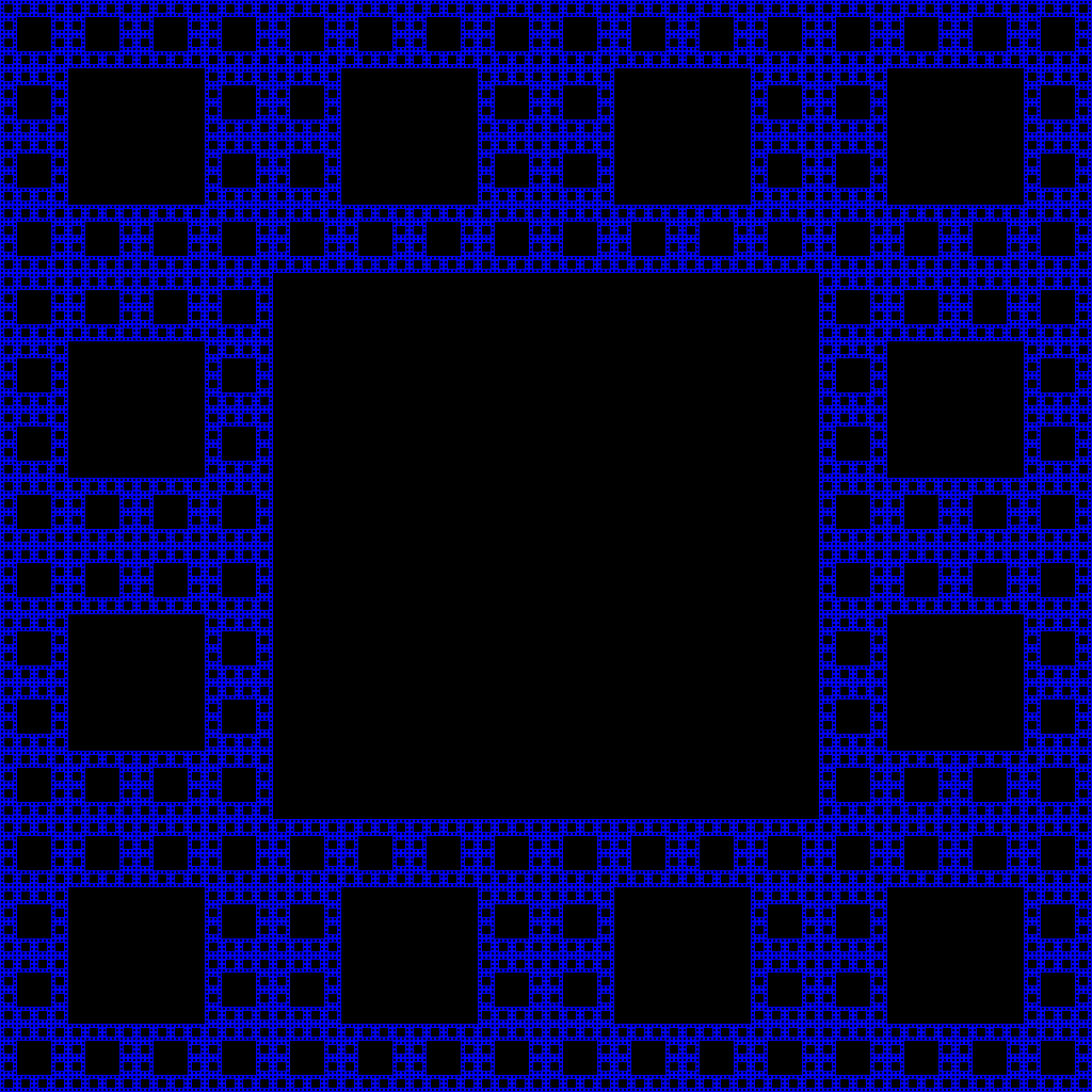 4x4 Sierpinski carpet