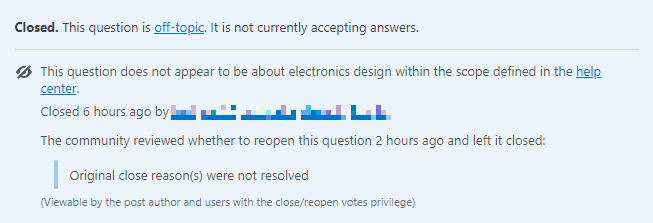 Close reason box