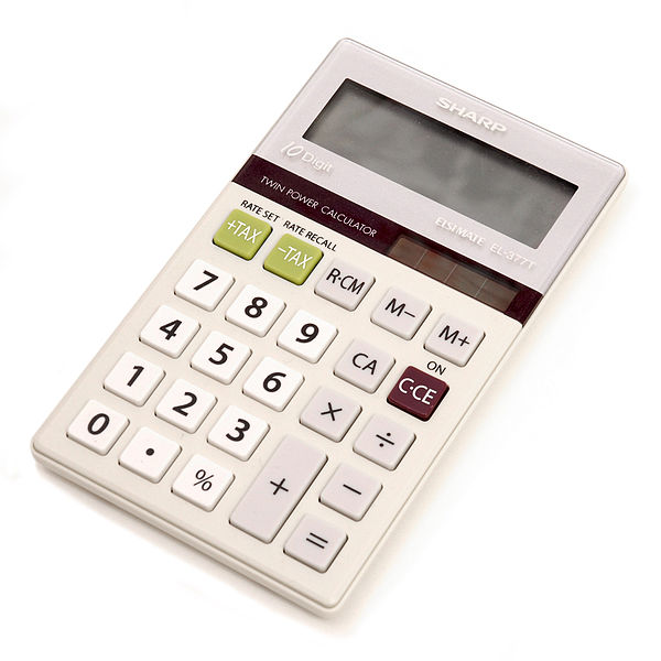 a four-function calculator