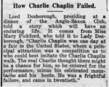 How Charlie Chaplin Failed