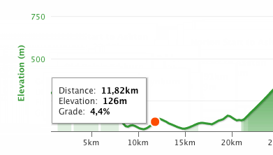 Strava elevation profile