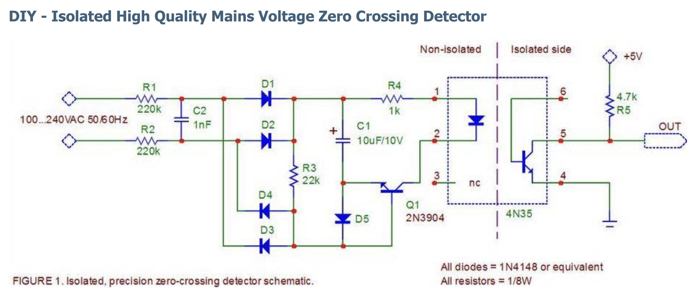 Zero Crossing Detector Circuit