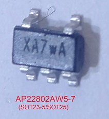 Picture of AP22802 Loadswitch Sot23-5/Sot25 Package 