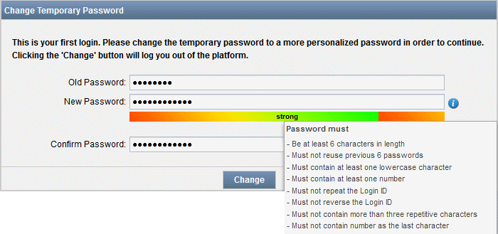 change default password screenclip