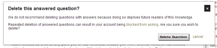 Delete this answered question?