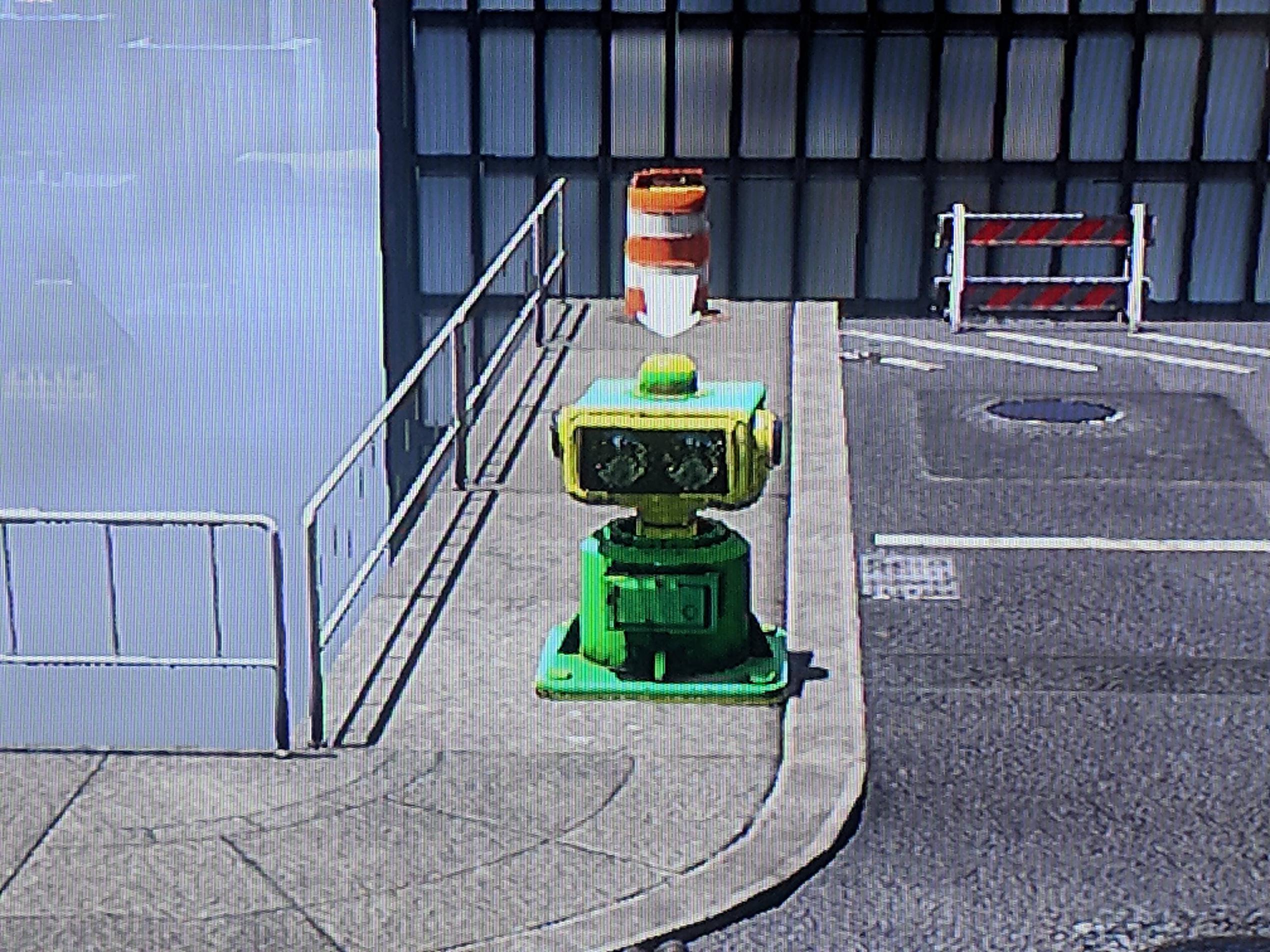 green robot