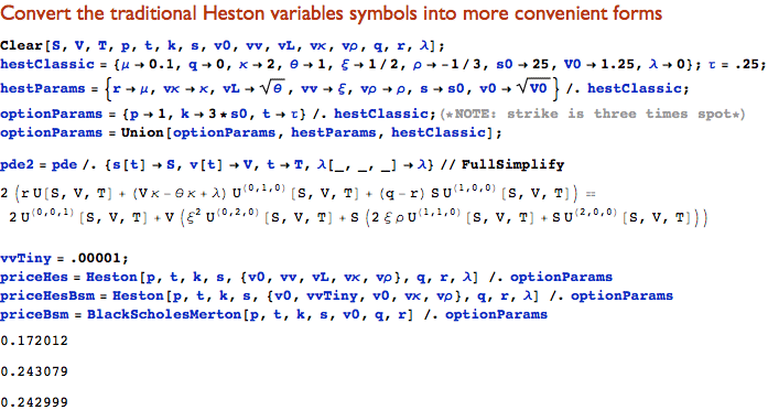 parameter assignments etc