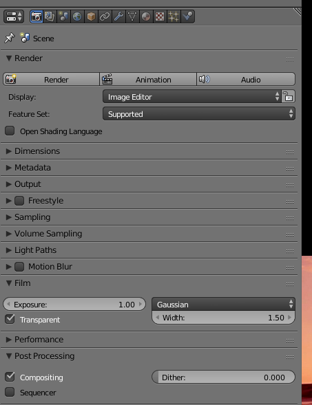 Before clicking Animation, select the source COMPOSITING