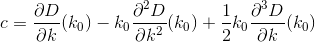 Value of c