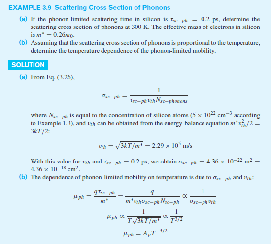 Example 3.9 from Sima Dimitrijev's Principles of Semiconductor Devices