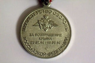 Russia's medal for invading Crimea