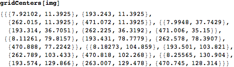 gridCenters example