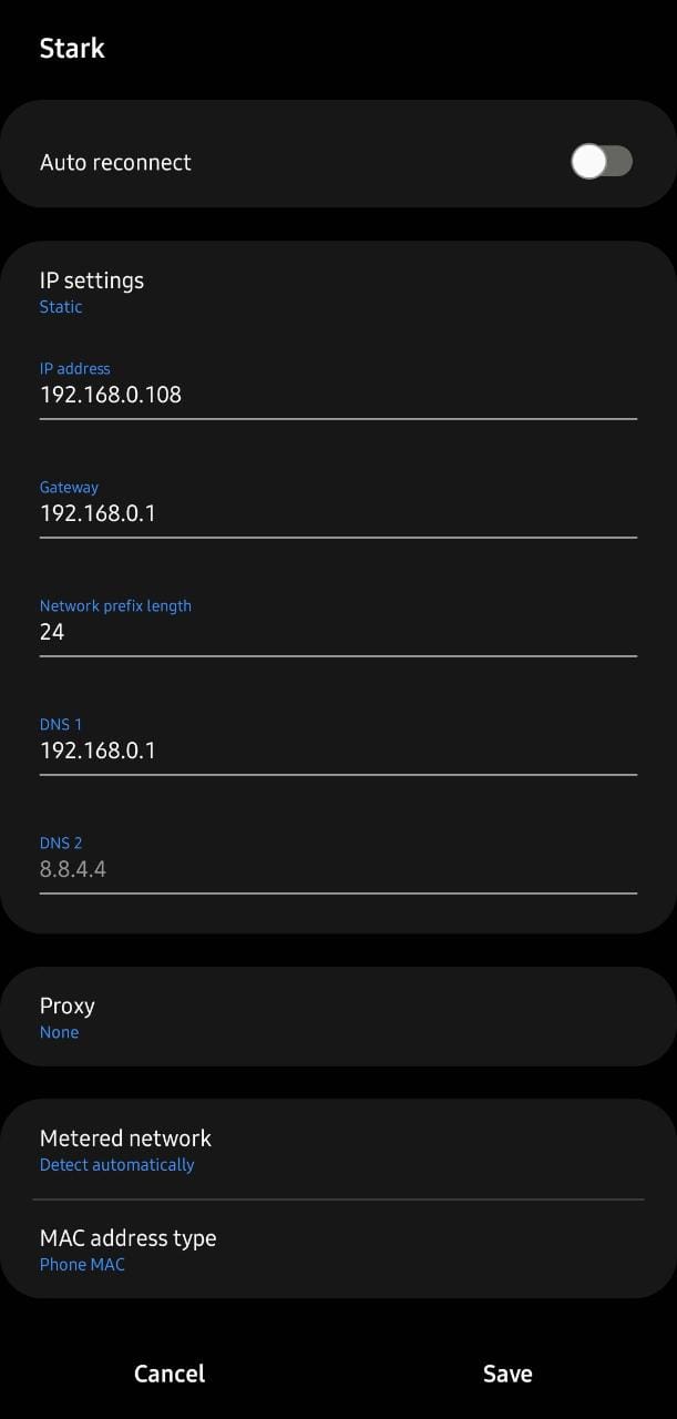 Modify Wifi Network